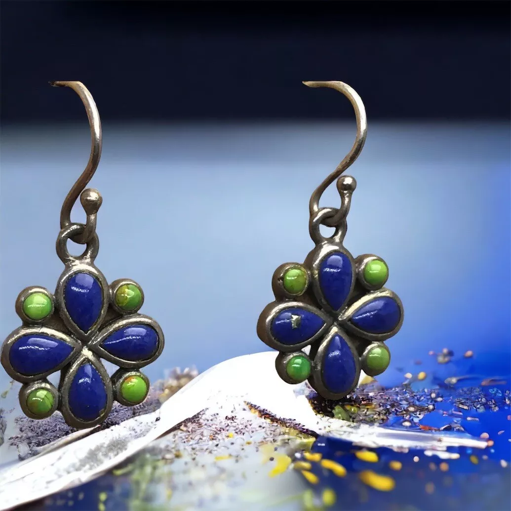 Lapis and turquoise sale earrings