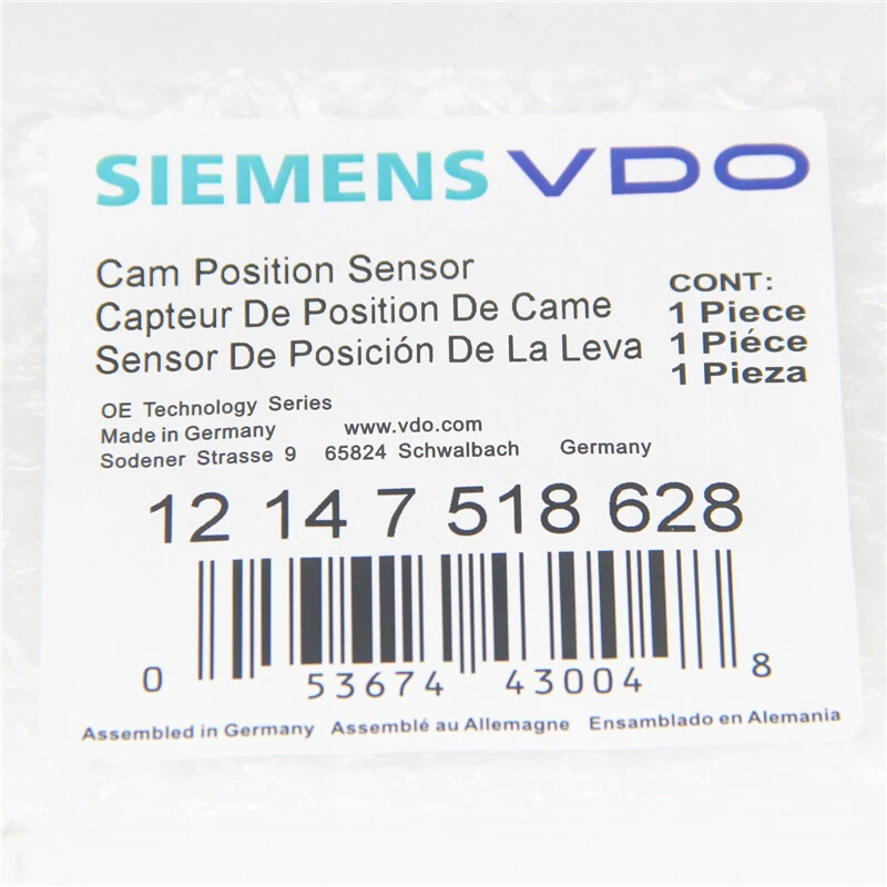 12147518628 Sensor de posición del árbol de levas de leva lateral de escape CPS para BMW Foto 3 de 4