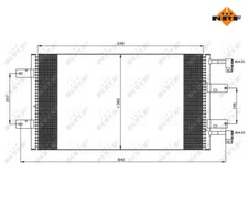 Condenser, Air Conditioning NRF 35505 for Nissan Primastar Bus