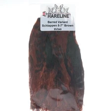 Hareline Barred Varient Schlappen 5-7" - Brown