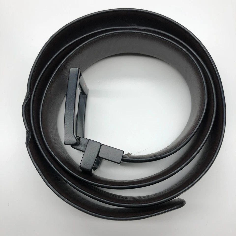 Cinturón de vestir reversible CK Calvin Klein negro marrón talla M 34-36 imitación cuero 1 3/8" Foto 2 de 4