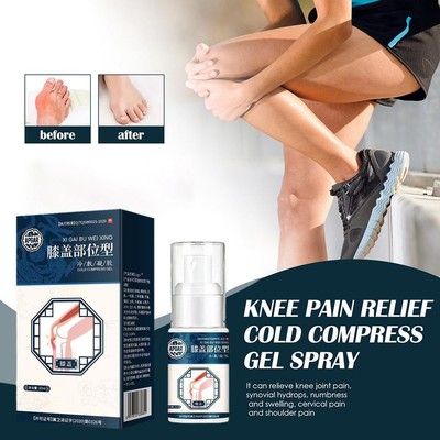 1X Knee Pain Relief Cold Compress Gel Spray Herbal Lumbar Relief Spr Joint P4U9