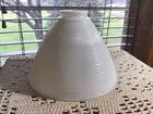 Vintage white milk glass light diffusing ceiling light shade multiples available