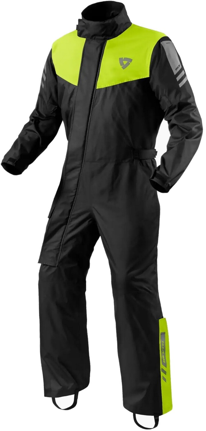 Rev'It Pacific 4 H2O Mens Rain Suit Black/Yellow XL