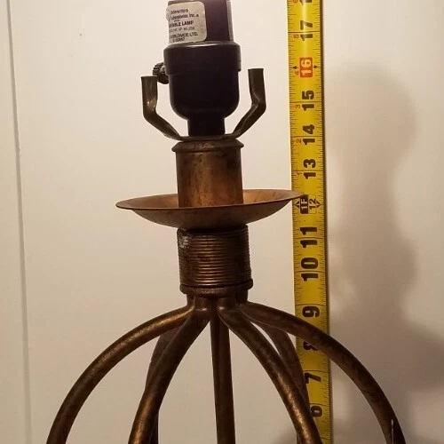 Table Lamp Cooper  Metal Wrought Iron Brown - Image 3 of 3