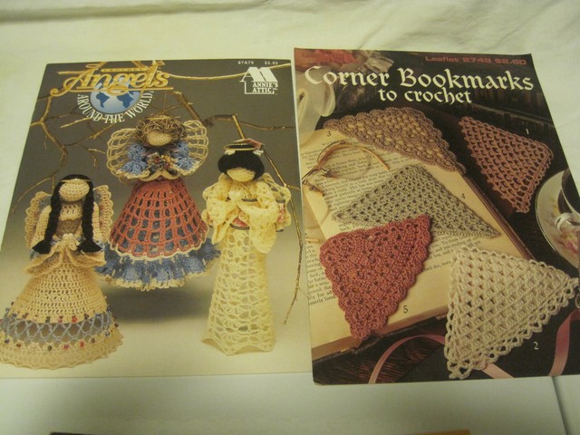 Annies Attic Angels Around The World Crochet Bk87a79leisure Corner Bookmarks - 