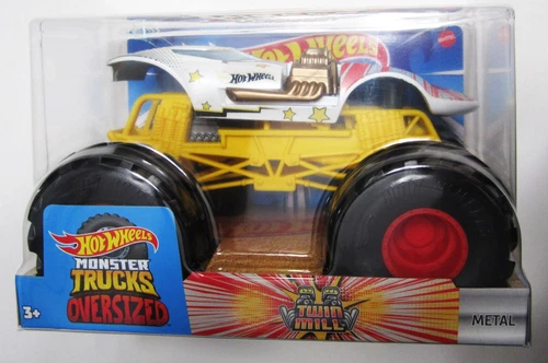 Hot Wheels Monster Trucks Oversized TWIN MILL (Redline) 2023 NEW 1:24 HTF BIG