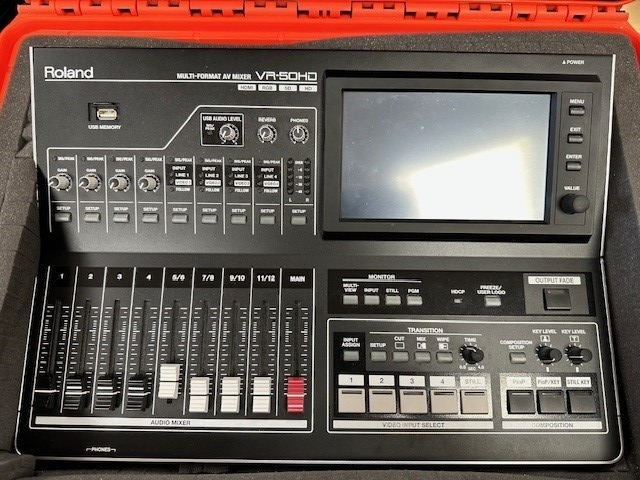 Roland VR-50HD Multi-Format AV Mixer (Black) With Orange Carry
