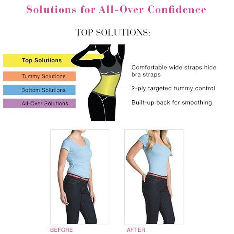 Sujetador modelador de cuerpo cami sin costuras para mujer Camisola ajustada con control de abdomen firme Foto 4 de 4