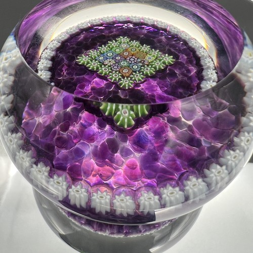 Perthshire Closepack Millefiori Diamond Playing Card Suit Art Glass Paperweight - Picture 6 of 12