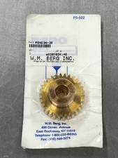 W. M. BERG HEAVY SOLID BRASS SPUR GEAR 24 PITCH 30 TEETH PINION FOR MOTOR SHAFT