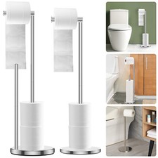 Freestanding Toilet Roll Holders Stainless Steel Toilet Paper Stand paVWn