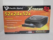 Pacific Digital X-treme 52x24x52 External CD Player Writer Rewrite Drive USB 2.0