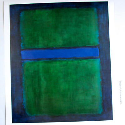 MARK ROTHKO ORIGINAL 1998 MUSEUM POSTER LARGE MINT