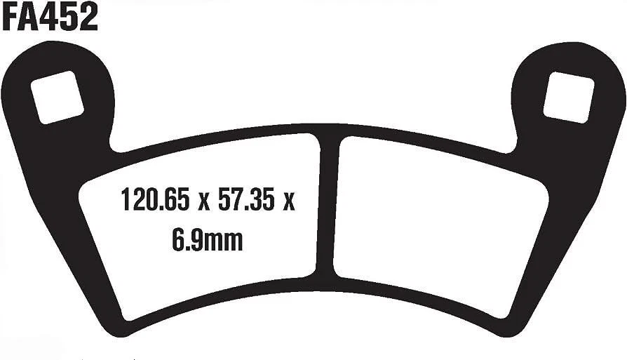 POLARIS BREMSSCHEIBENBELÄGE SATZ VORNE FÜR RZR XP 1000 EBC UK (2014-2024) - Bild 3 von 4