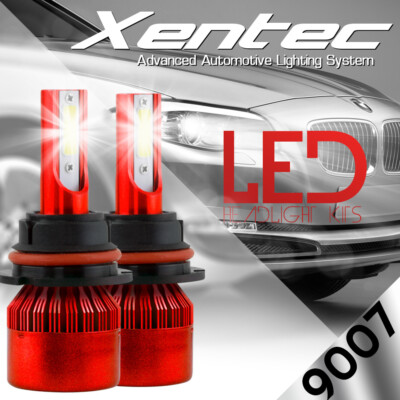 2x 9007 HB5 980W 147000LM CREE COB LED Headlight Kit High/Low Power Bulbs 6000K