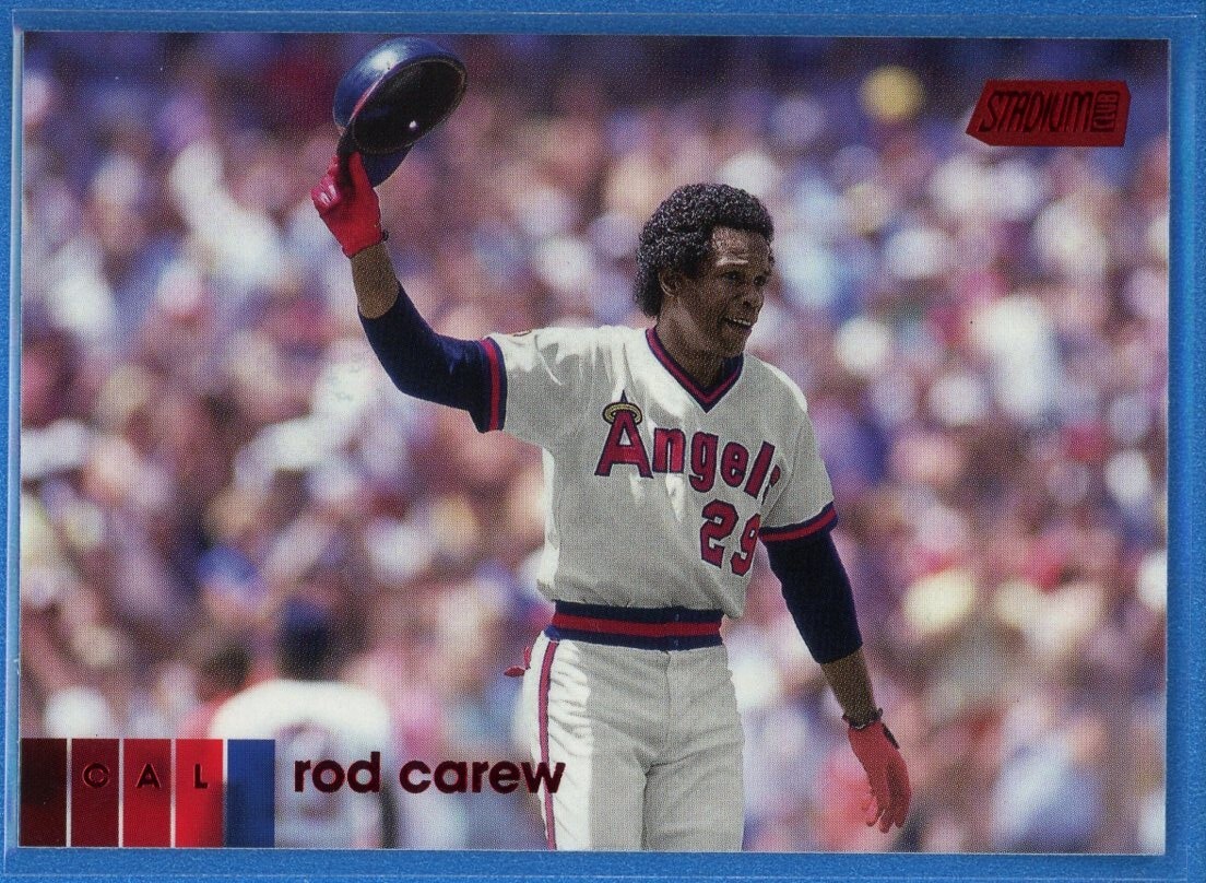 2020 Topps Stadium Club RED Foil Parallel #150 Rod Carew California Angels