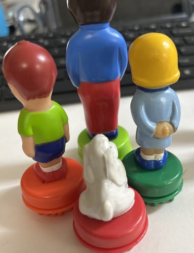 Battat Bristle Blocks Family Woman Boy Girl Dog Characters People Set of 4 - Picture 2 of 4