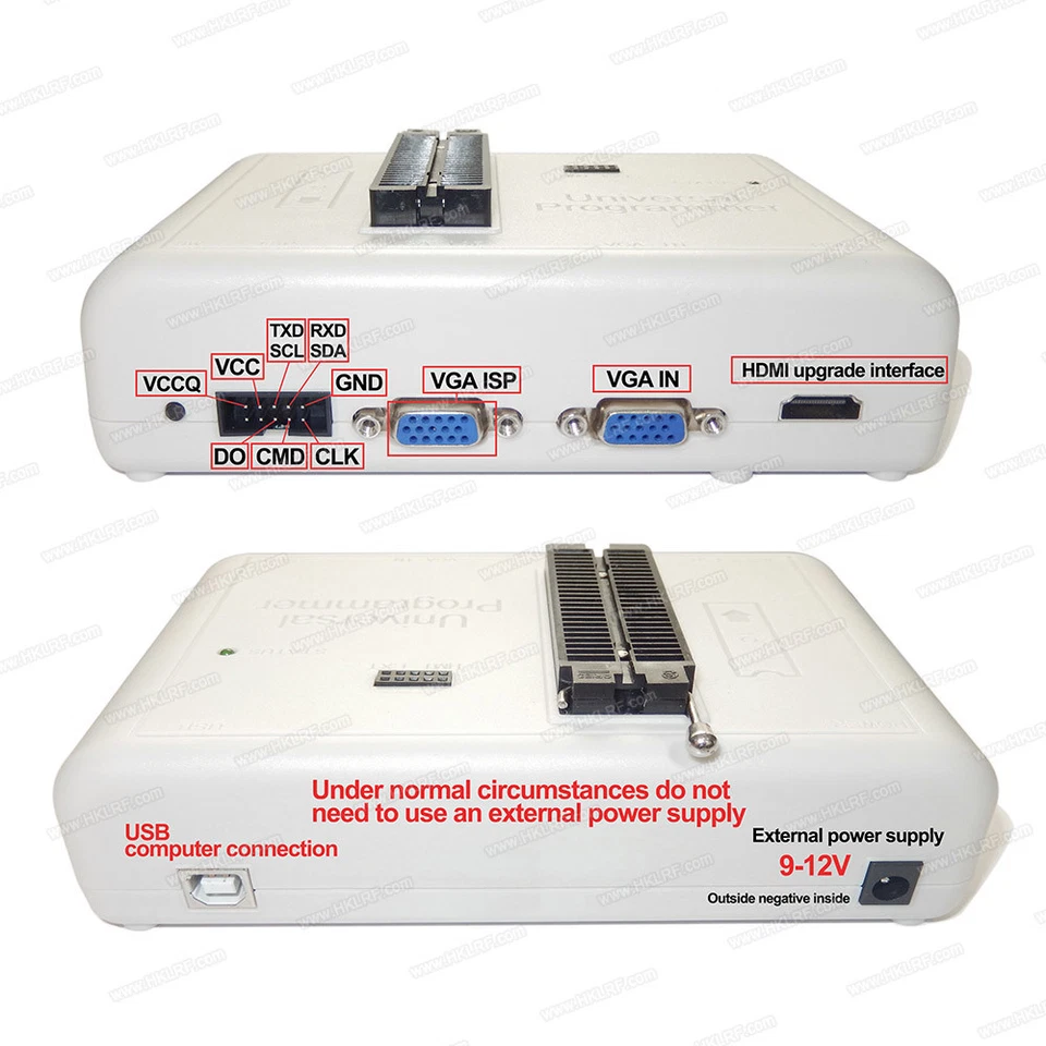 RT809H Programmatore EMMC-Nand FLASH con cavi EMMC-Nand e adattatori originali - Immagine 4 di 4