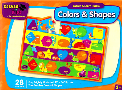 Colors & Shapes Search Learn Puzzle, NEW! Age 3 up, Problem  Solving 21x14 Learn