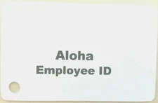 50 Magnetic Stripe Employee Swipe ID Cards - Aloha POS Systems
