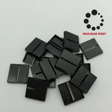 Lot Of 20 25mm Square Slot Bases Used For Warhammer Fantasy  Saurus Orc Chaos