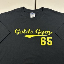 Vintage y2k Gold's Gym Graphic Shirt Size XL Workout Fitness Bodybuilding