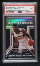 2019-20 Contenders Optic Playing the Numbers Game Zion Williamson PSA 9 MINT 9l4