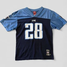 Chris Johnson Tennessee Titans #28 Reebok Football Jersey Size Youth XL