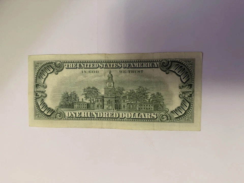 USA Bank Note: USA, One Hundred Dollar 1963 A No. L01839738A - Image 2 of 2