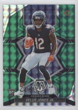 2022 Panini Mosaic Rookies Green Mosaic Prizm Velus Jones Jr #337 2qw
