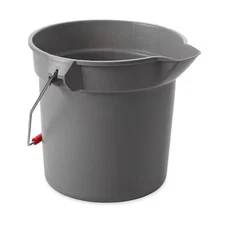 Rubbermaid Commercial Fg296300gray 2 1/2 Gal Round Bucket, 10-1/4 In H, 10 1/2