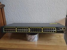 Cisco  Catalyst (WS-C2960S-48TD-L) 48-Ports Rack-Mountable Switch Managed
