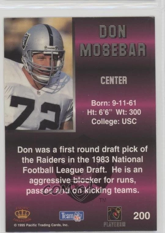 1995 Pacific Don Mosebar #200 - Image 2 of 2