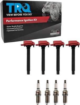 TRQ Ignition Coil Spark Plug Kit 8pc Fits Dodge Dart Jeep Cherokee 2014-2021 OEM