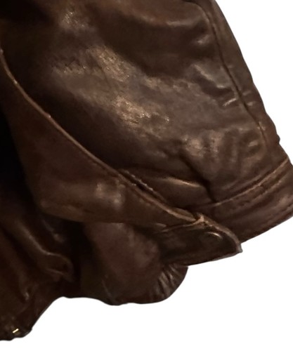 Vintage Wilsons Leather Bomber Jacket Mens Coat Thinsulate Removable Liner Brown - Picture 7 of 20