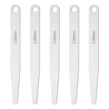 5pcs Metric Thickness Feeler Gauge 1mm Single Blade Oval Feeler Gauges