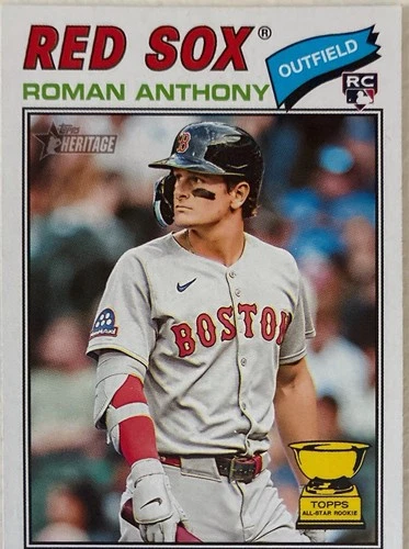 Topps 2024 Heritage Roman Anthony #86 Boston Red Sox Rookie Base Set Card