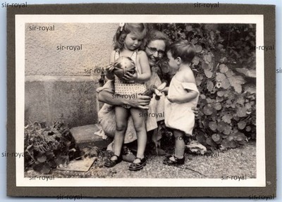 Bern 1934 - Little Children with Mother at Easter - Switzerland 1930s - Photo 9x7cm