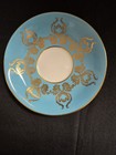 AYNSLEY ORCHARD FRUIT BLUE, Gold Gilt  Cup & Saucer England  2832 BONE CHINA  — photo 2