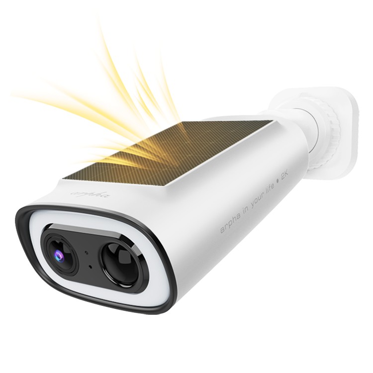 ARPHA 2K Wireless Solar Power Wi-Fi Outdoor Security Camera System 128GB TF Card