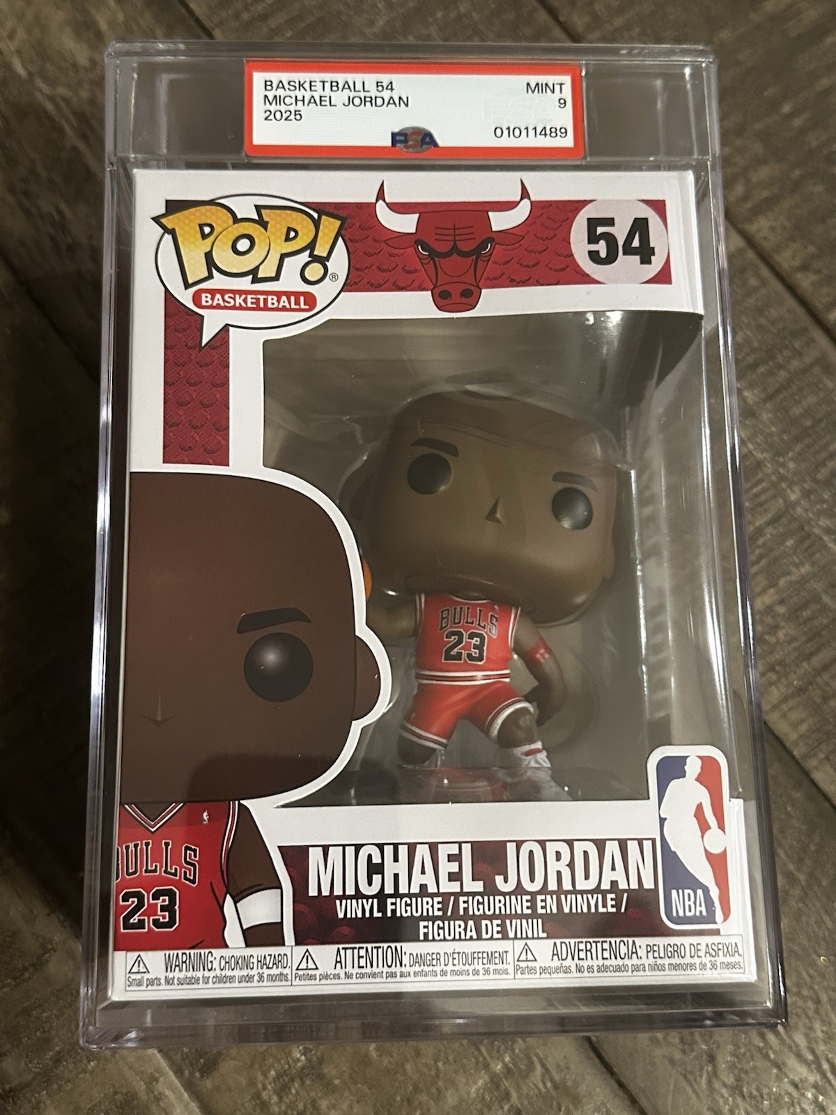 Funko POP Graded PSA Mint 9 Michael Jordan #54 NBA Chicago Bulls Basketball