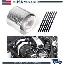 Heat Shield Reflective Tape 2x16.4 Ft Adhesive Backed Roll Zip Ties High-temper