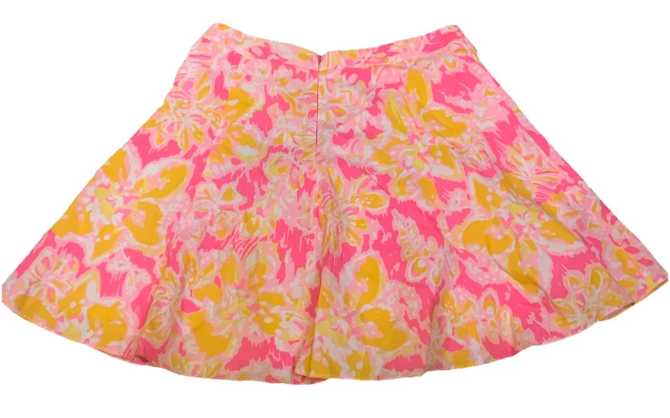 Falda acampanada Lilly Pulitzer Levy - talla 6 - Kir Royal Pink Oh la la print Nueva con etiquetas Foto 4 de 4