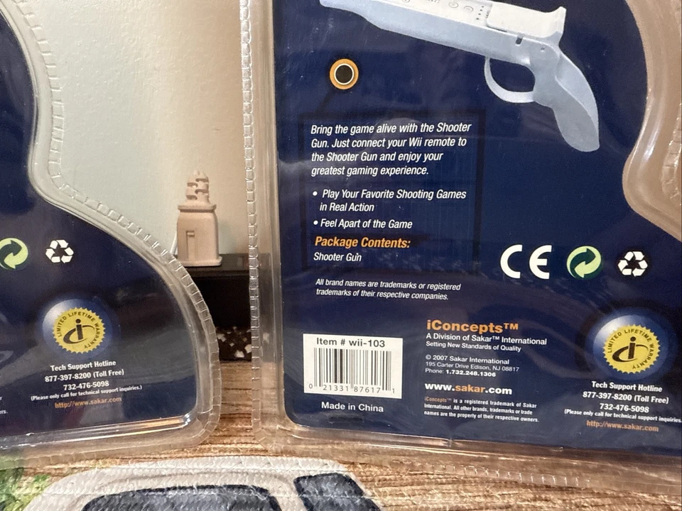 2 NEW - SHOOTER GUN for the WII REMOTE Wii-103 by iConcepts Game Fury - Image 3 of 4