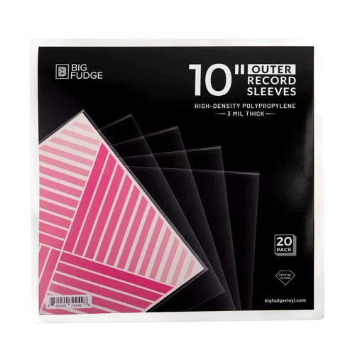 Big Fudge Confezione da 20 buste esterne per dischi in vinile da 10 "LP |