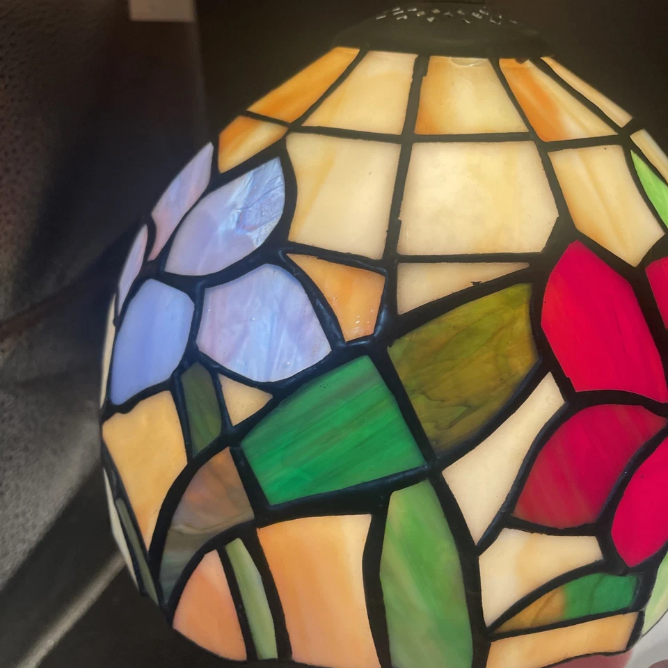 Lámpara Flor Estilo Tiffany Vintage RARA Única Foto 4 de 4