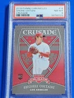 2018 Panini Chronicles #14 Shohei Ohtani Rookie Card (Crusade CHROME PSA 8 RC)
