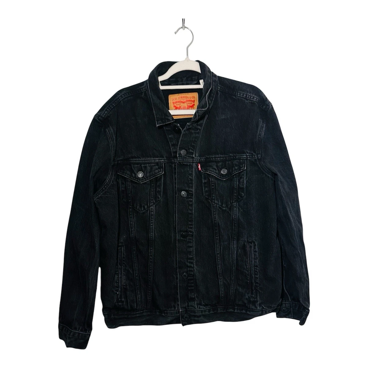 00s Levi’s Denim Jacket XL Black Levi's Denim Black Coats, Jackets & Vests for Men for Sale | Shop