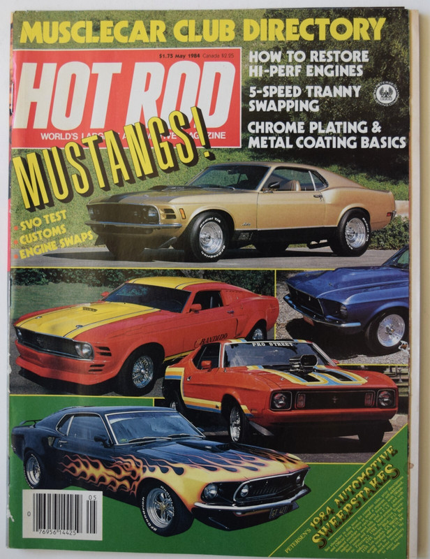 HOT ROD MAGAZINE - MAY 1986 - Mustangs!
